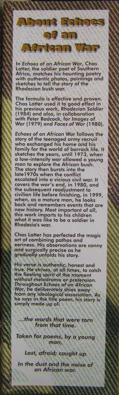 Echoes of an African War   Author: Chas Lotter   Publisher: Covos-Day Books   Edition: First 1999 IS