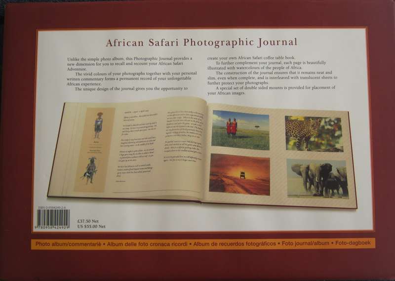 African Safari Photographic Journal - Millennium Edition in Slipcase Ron Anderson