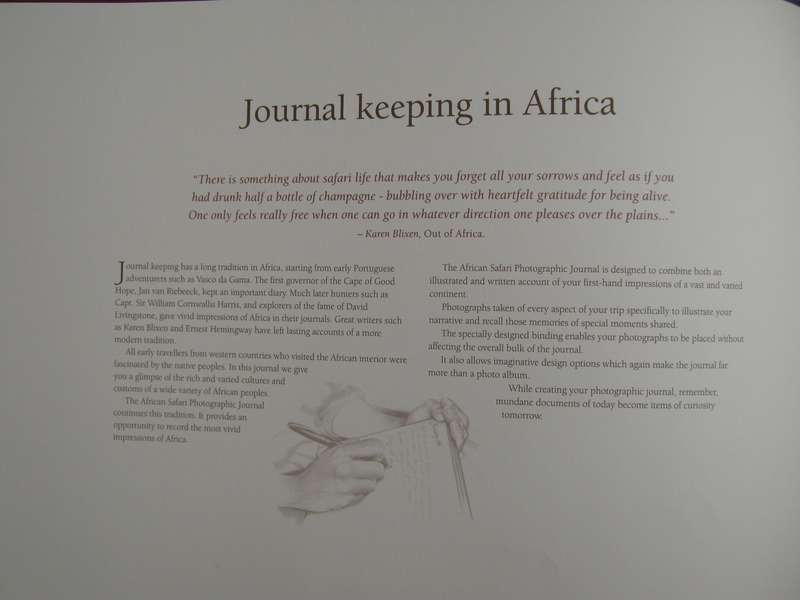 African Safari Photographic Journal - Millennium Edition in Slipcase Ron Anderson