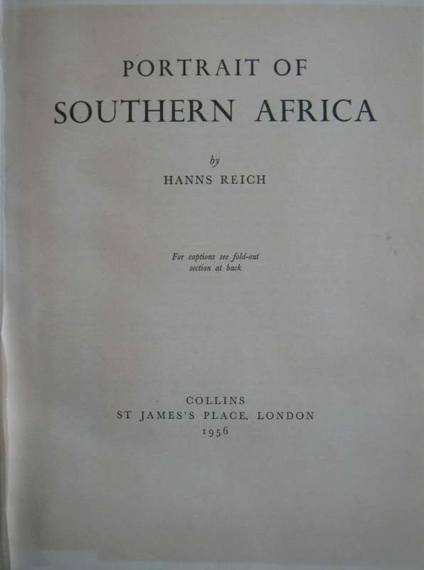 Portrait of South Africa Hans Reich