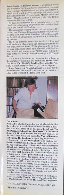 Selous Scouts  Rhodesian war A Pictorial Account Peter Stiff