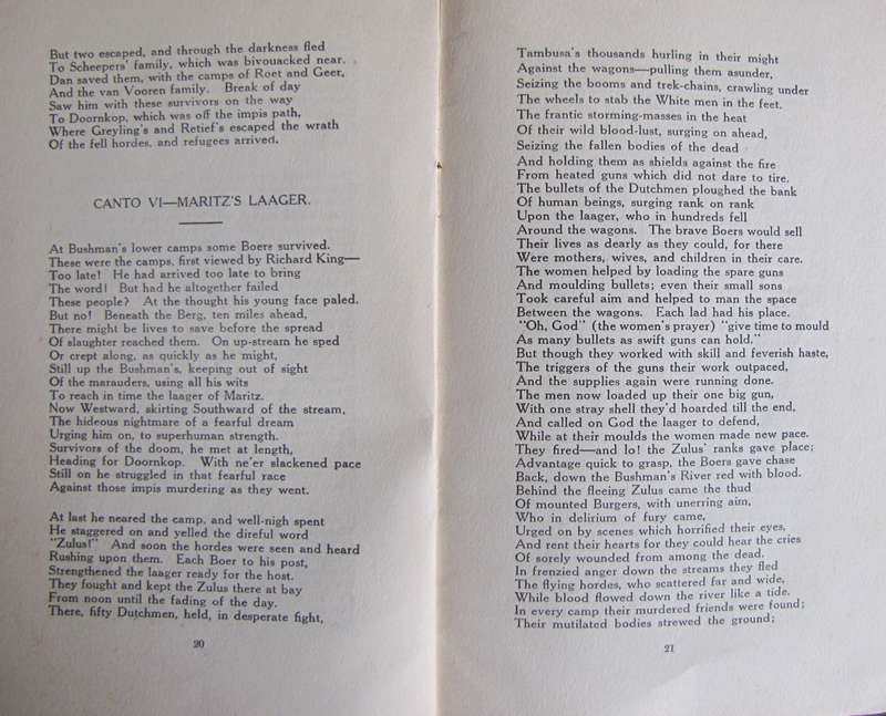 The Voortrekkers - Told In Verse Ethel Cambell