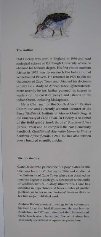 Waders of Southern Africa Phil Hockey Illustrated by Clare Douhie and Andrew Barlow