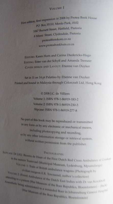 Healers, Helpers and Hospitals Volumes 1 &2. Signed   J C (Kay) De Villiers
