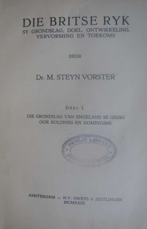 Die Britse Ryk Sy Grondslag, Doel, Ontwikkeling, Vervorming en Toekoms. Deel 1