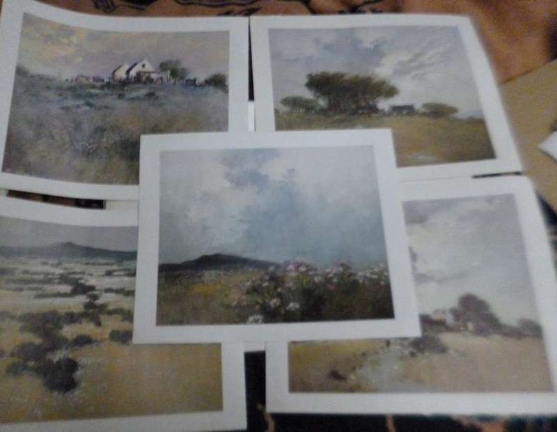 5 landscape prints by ?