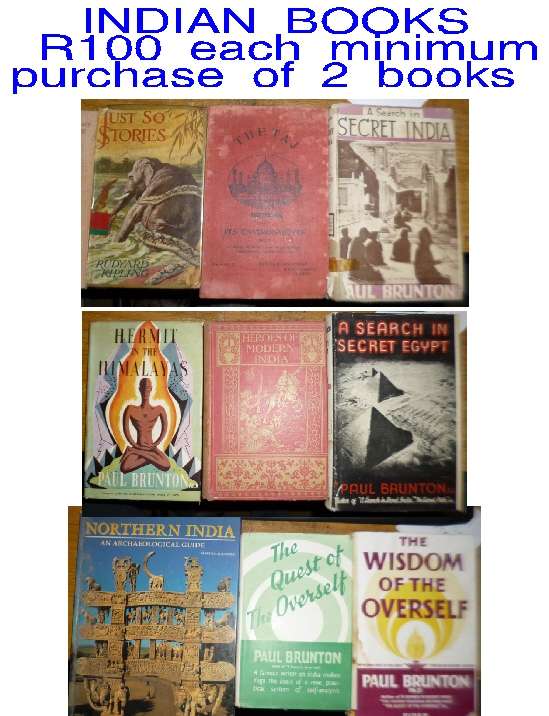INDIAN BOOKS R100 each minimum purchase of 2 books