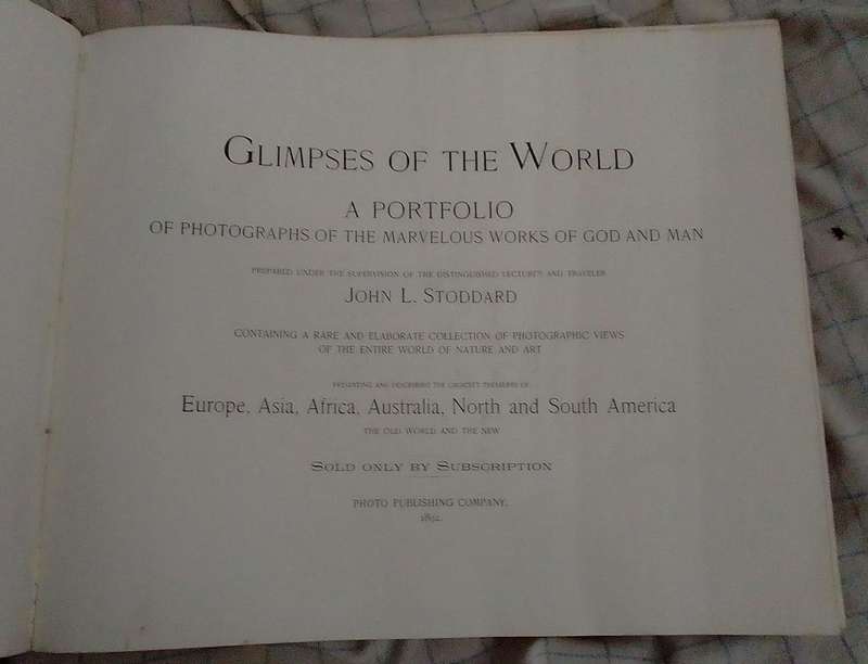 Glimpses of the World 1892 PORTFOLIO OF PHOTOGRAPHS