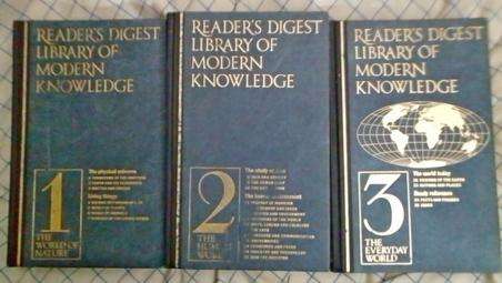 Reader's Digest Library of Modern Knowledge volumes 1.2.3