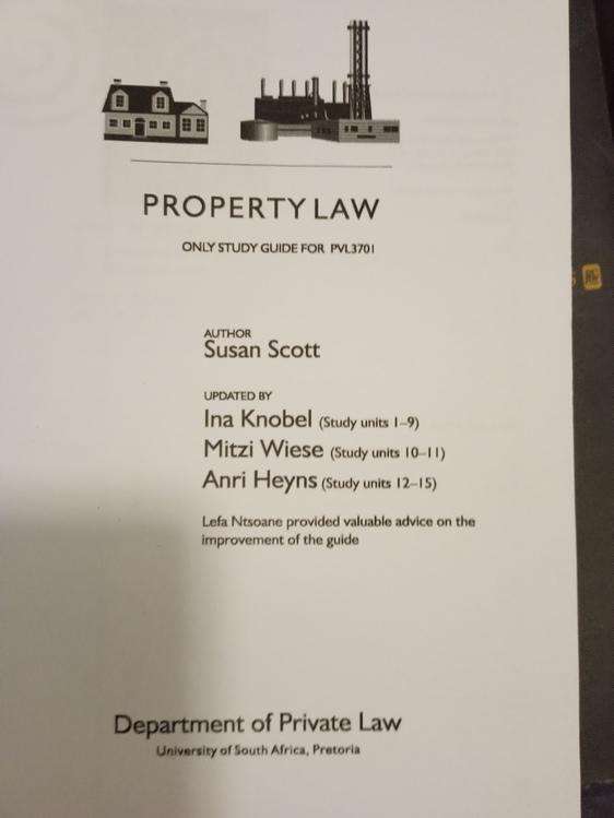 Property Law by Unisa