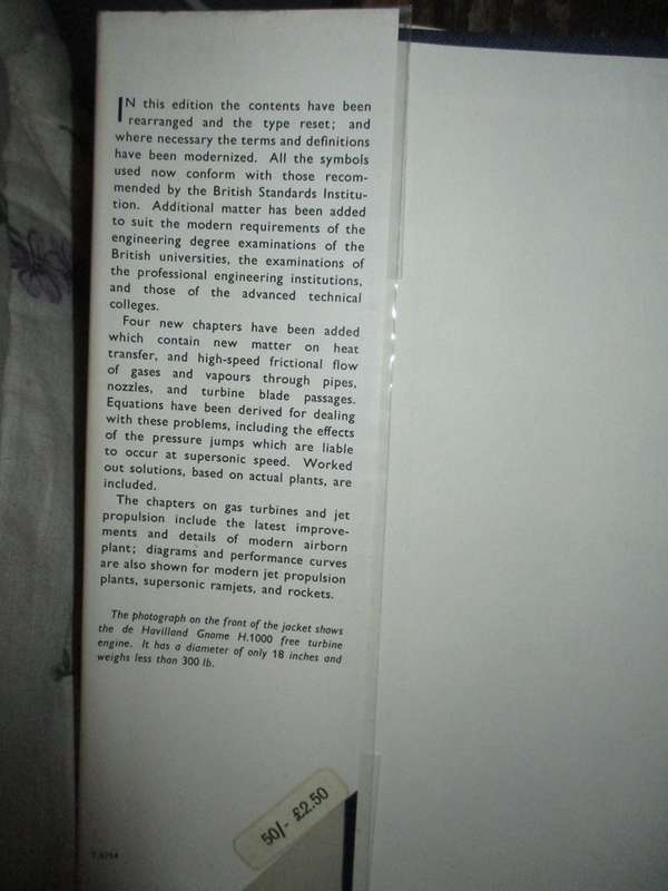Thermodynamics Applied to Heat Engines  1965