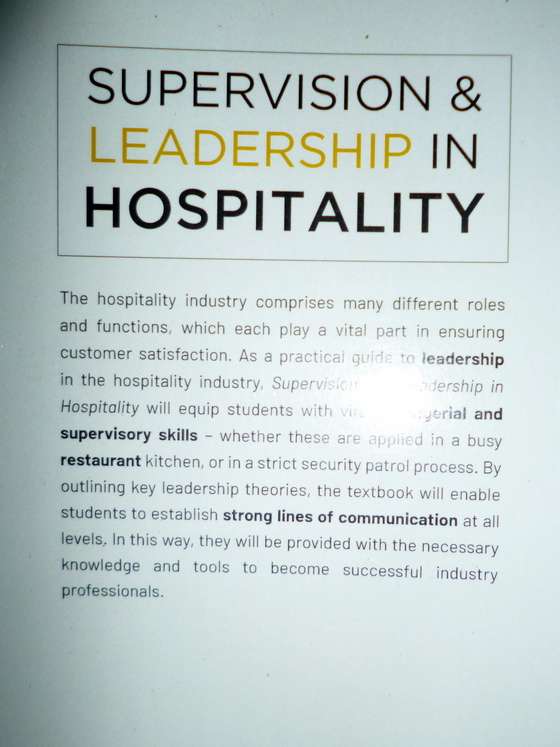 Supervision  & Leadership in Hospitality 2019