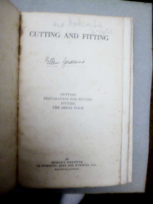 Cutting and Fitting : cutting , Preparation for fitting , Fitting 1938
