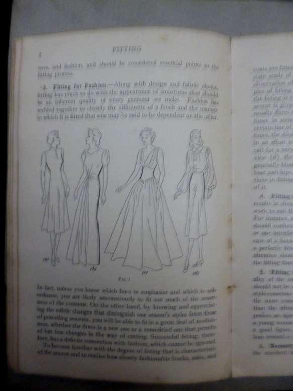 Cutting and Fitting : cutting , Preparation for fitting , Fitting 1938