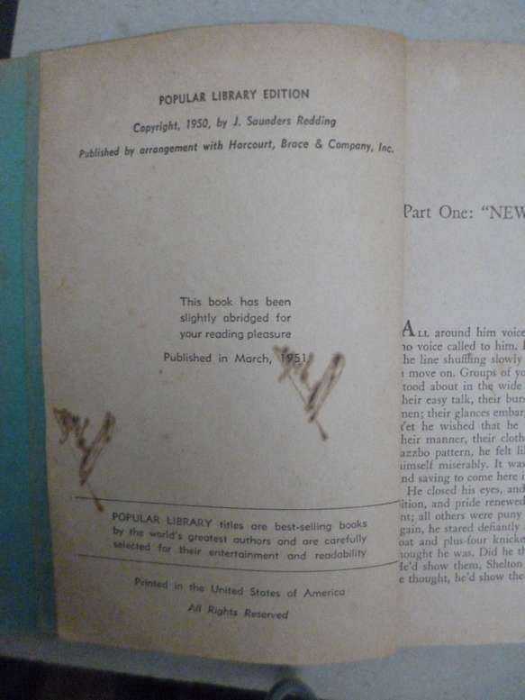 Stranger and alone 1951 Vintage novel
