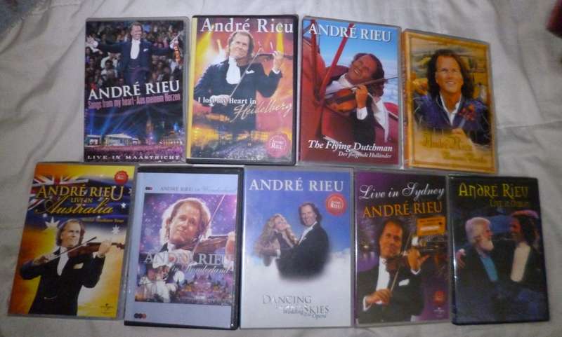 Andre  Rieu DVDs x 9