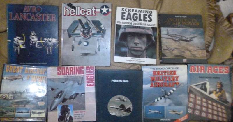 Military Aircraft ---  R50 each minimum purchase of 3 books
