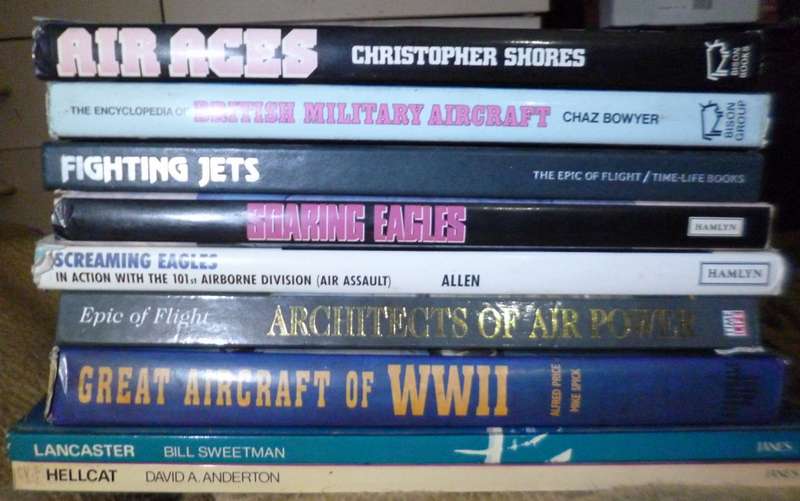 Military Aircraft ---  R50 each minimum purchase of 3 books