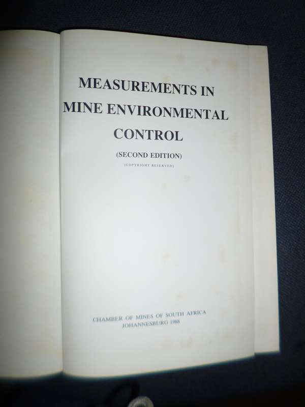 Measurements in Mine Environmental Control  1988