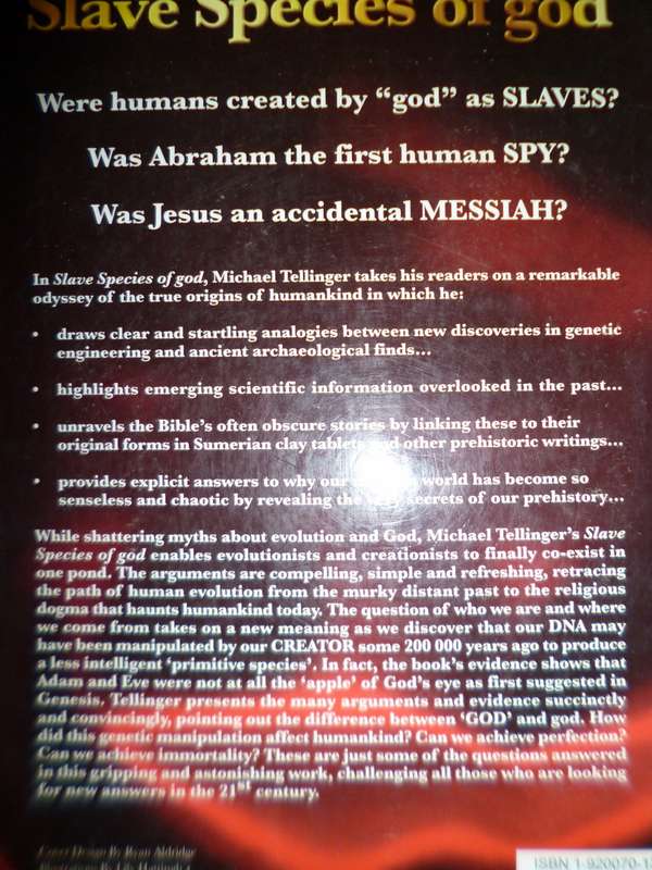 Slave Species of G-d  by Michael Tellinger