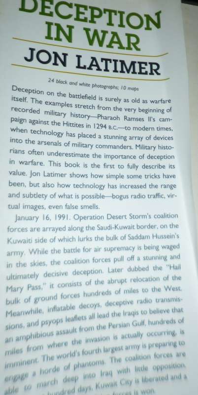 Deception in War by J Latimer