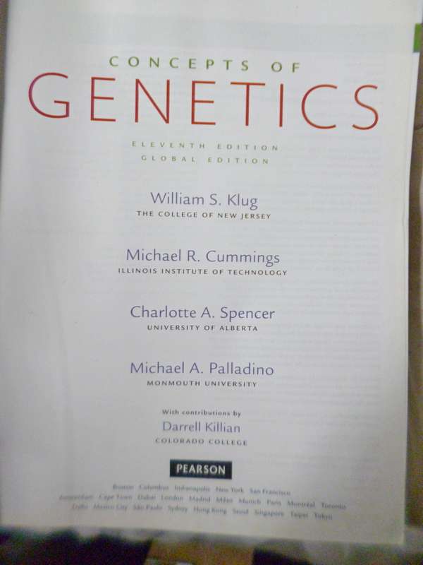 Concepts of Genetics, Global Edition