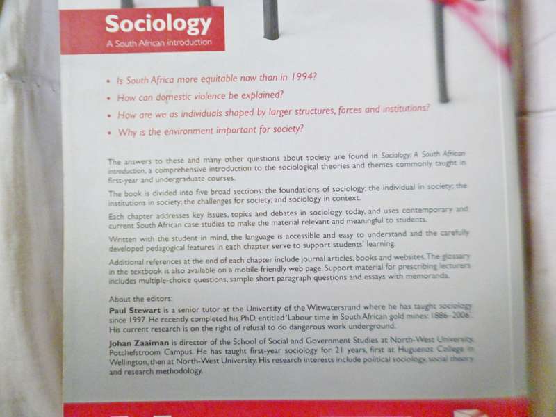 Sociology . A South African introduction