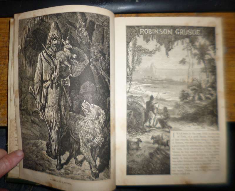 The life and strange surprising adventures of Robinson Crusoe, of York, mariner 1863 ?