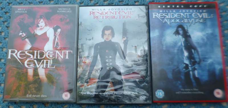 Resident Evil   [ 3 disks ] Evil never dies  Retribution  Apocalypse