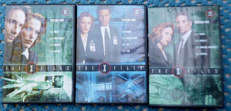 X Files Season 1.01-1.04  season 1.09-1.02   season 5.01-5.04