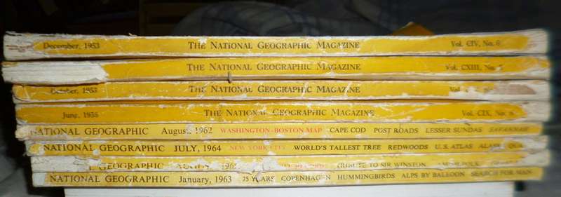 Old National Geographic x8