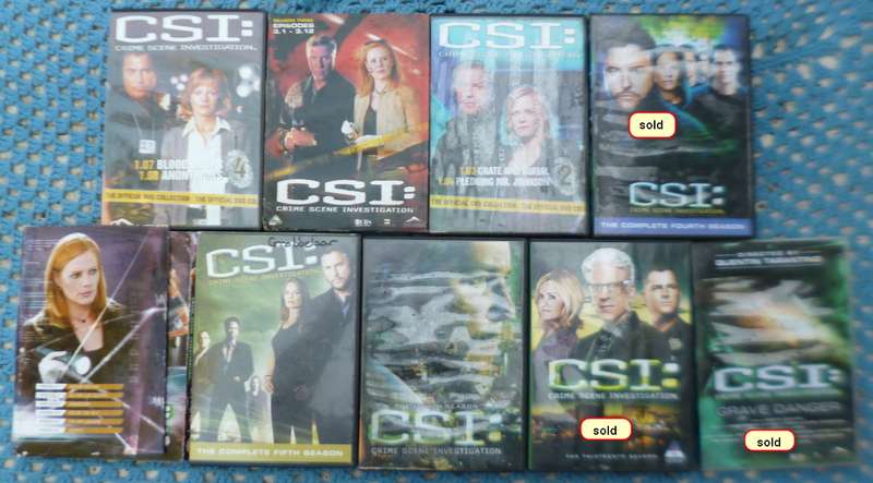CSI dvd series  . choose which ones you wish to buy