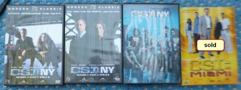 CSI dvd series  . choose which ones you wish to buy