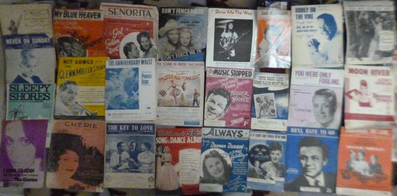 Vintage Music sheet Greats x25