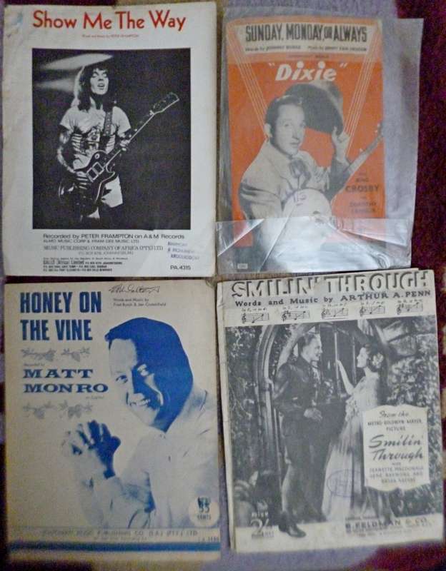 Vintage Music sheet Greats x25