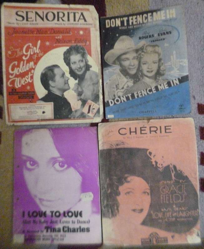 Vintage Music sheet Greats x25