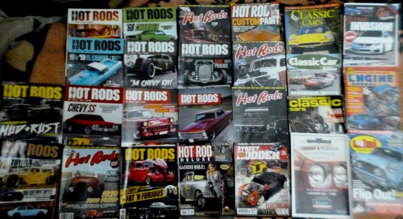 18 Hot Rod Mags & 4 Classic Car Mags plus..