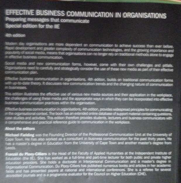 Effective Communication in Organisations