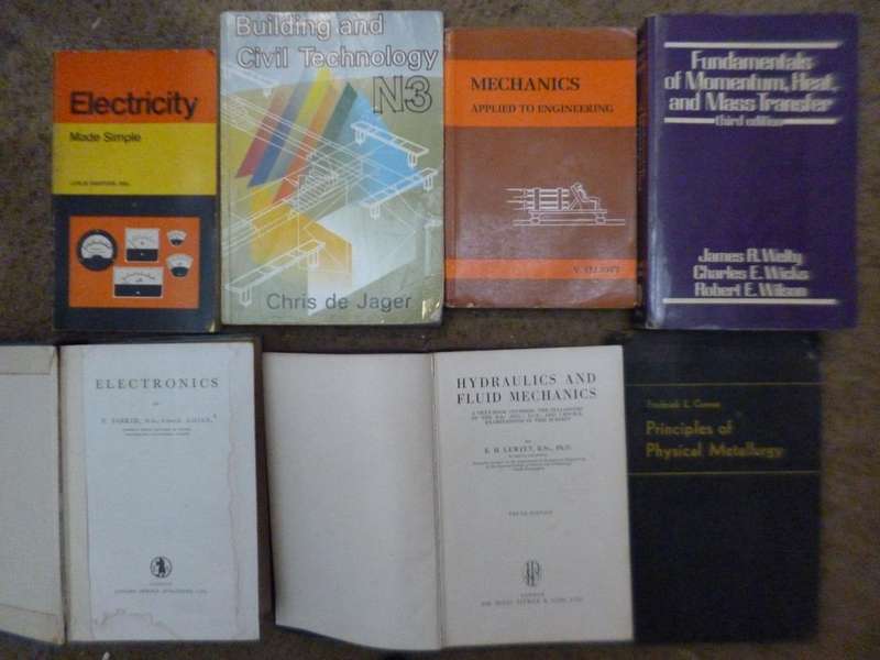 Engineering , chemistry and related books x 81