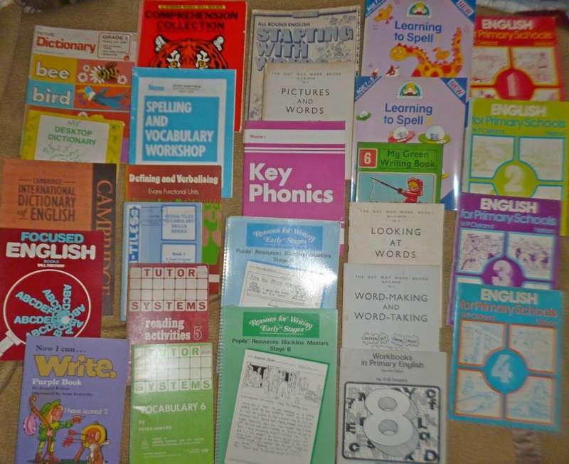 English learning booklets for children age 5-10 x 25