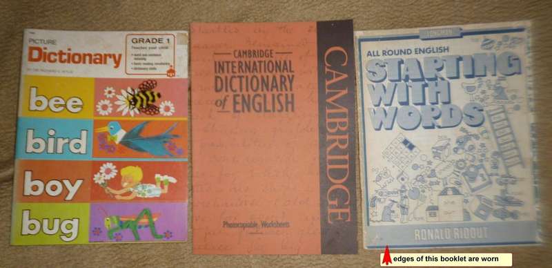 English learning booklets for children age 5-10 x 25