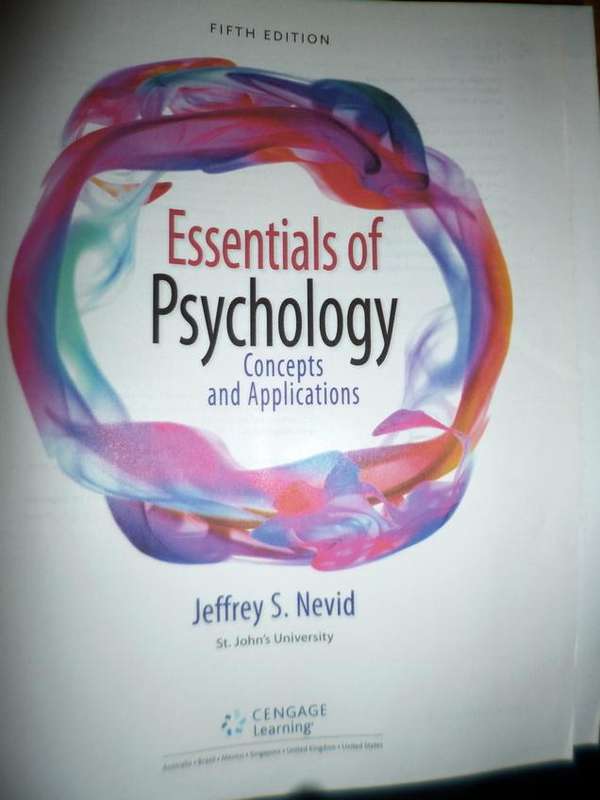 Essentials of Psychology  .Concepts and Applications  5th Ed.
