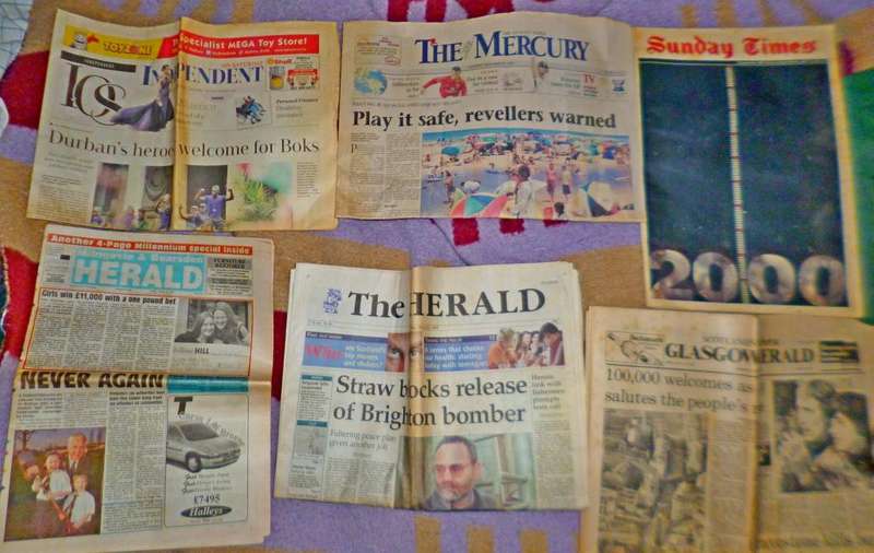 6 Old Newspapers