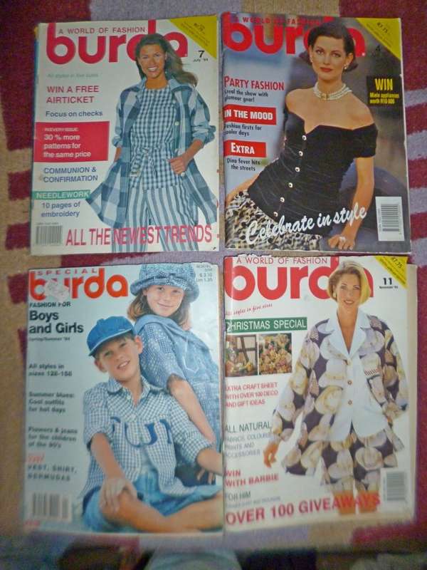 old Burda magazines x 30 with inserts