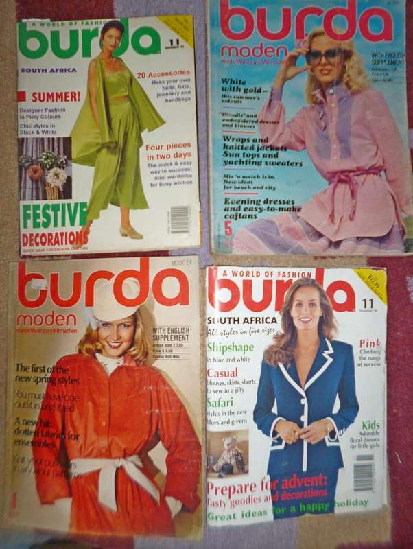 old Burda magazines x 30 with inserts
