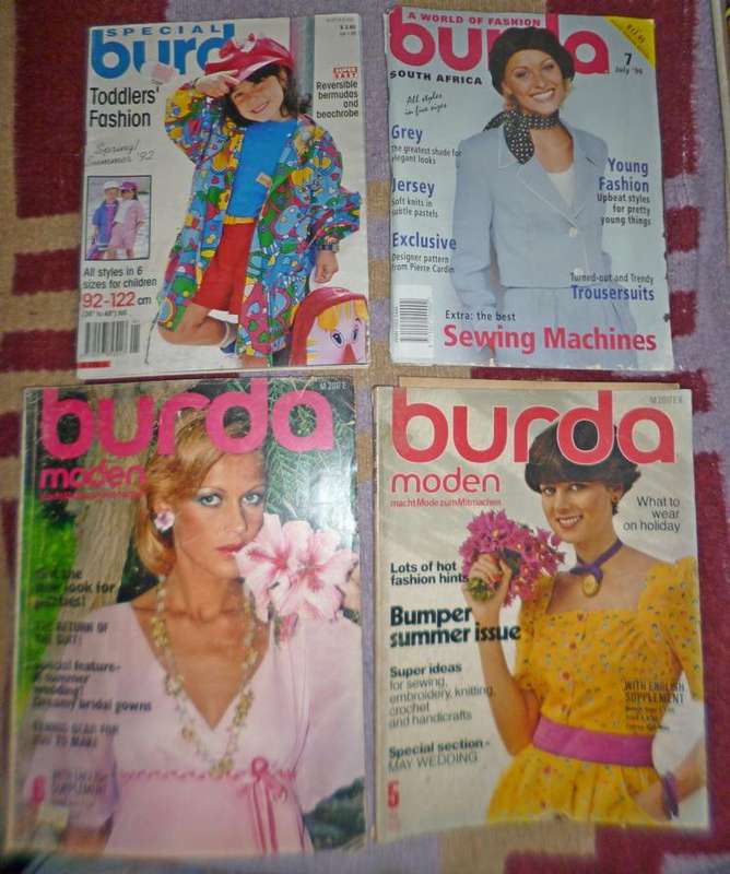 old Burda magazines x 30 with inserts