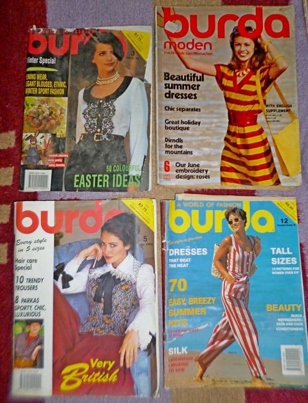 old Burda magazines x 30 with inserts