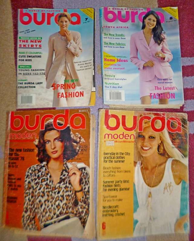 old Burda magazines x 30 with inserts