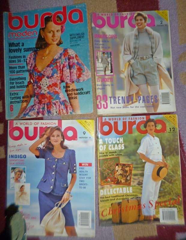 old Burda magazines x 30 with inserts
