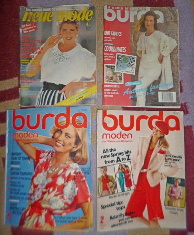 old Burda magazines x 30 with inserts